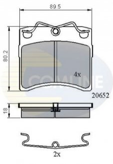 Гальмівні колодки COMLINE CBP0925