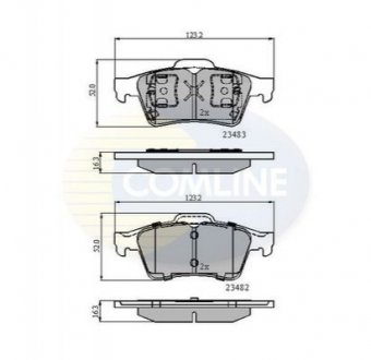 Тормозные колодки, дисковый тормоз.) COMLINE CBP0946