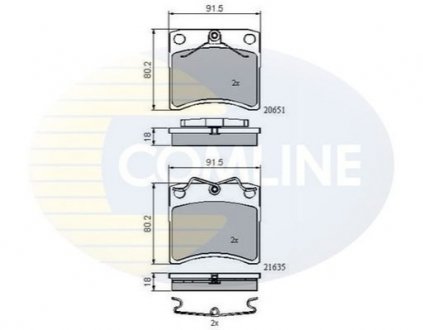 Гальмівні колодки COMLINE CBP0953