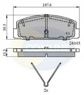 Тормозные колодки, дисковый тормоз.) COMLINE CBP0986