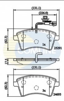 - Тормозные колодки для дисков COMLINE CBP11707