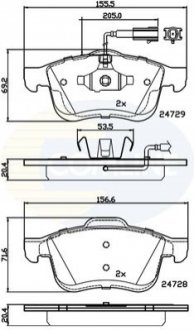 - Тормозные колодки для дисков COMLINE CBP12032