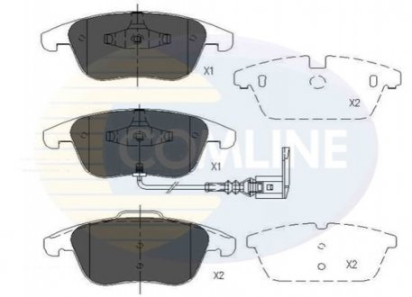 Тормозные колодки, дисковый тормоз.) COMLINE CBP16022