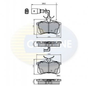 Тормозные колодки, дисковый тормоз.) COMLINE CBP1797