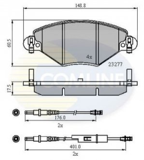 - Тормозные колодки для дисков COMLINE CBP21120