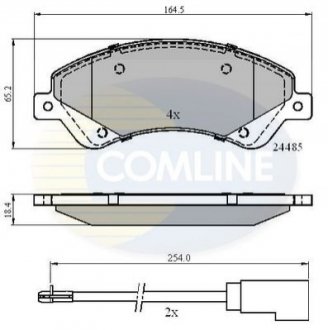 Тормозные колодки, дисковый тормоз.) COMLINE CBP21511