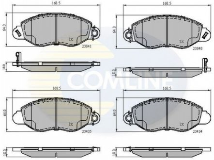 Комплект тормозных колодок, дисковый тормоз COMLINE CBP31107