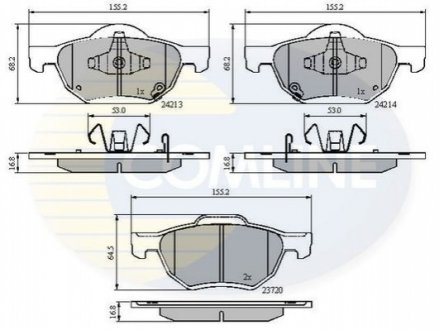 - Тормозные колодки для дисков COMLINE CBP31195