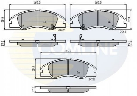 - Тормозные колодки для дисков COMLINE CBP31321