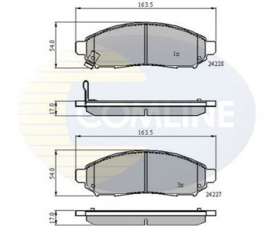 - Тормозные колодки для дисков COMLINE CBP31520