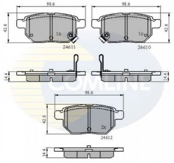 Гальмівні колодки COMLINE CBP31579