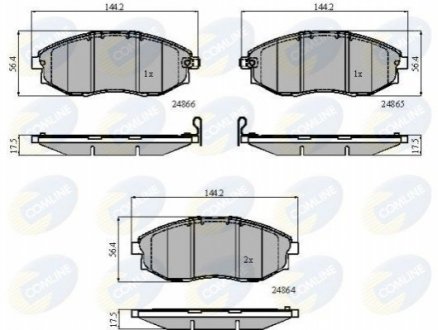 - Тормозные колодки для дисков COMLINE CBP31585