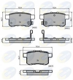 - Тормозные колодки для дисков COMLINE CBP31711