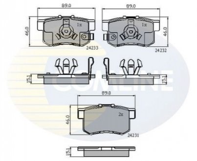 - Тормозные колодки для дисков COMLINE CBP31736