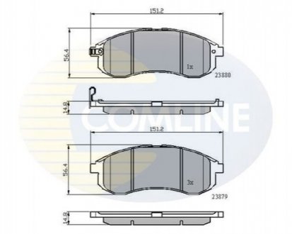 Гальмівні колодки COMLINE CBP31749