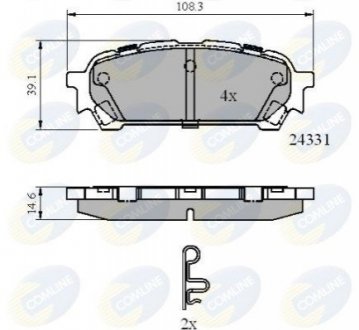 Гальмівні колодки COMLINE CBP31775