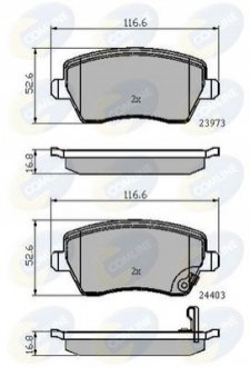 Тормозные колодки, дисковый тормоз.) COMLINE CBP32008