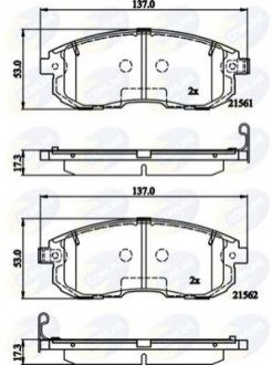 - Тормозные колодки для дисков COMLINE CBP32202