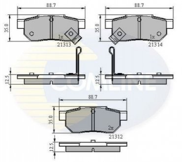 - Тормозные колодки для дисков COMLINE CBP3242