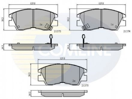 Гальмівні колодки COMLINE CBP3295