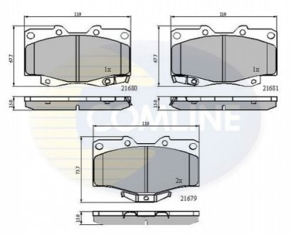 - Тормозные колодки для дисков COMLINE CBP3333