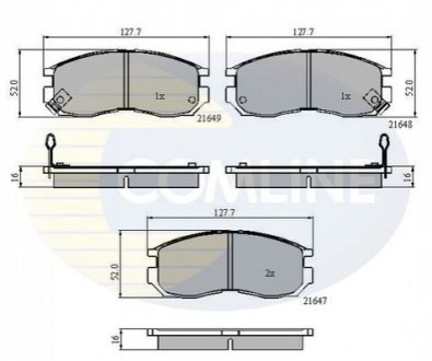 - Тормозные колодки для дисков COMLINE CBP3363