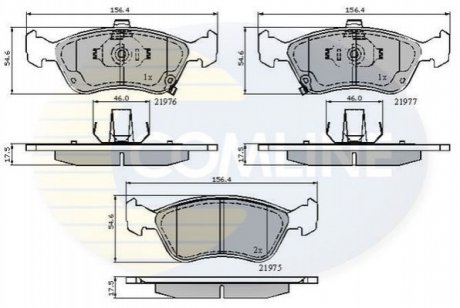 Гальмівні колодки COMLINE CBP3450