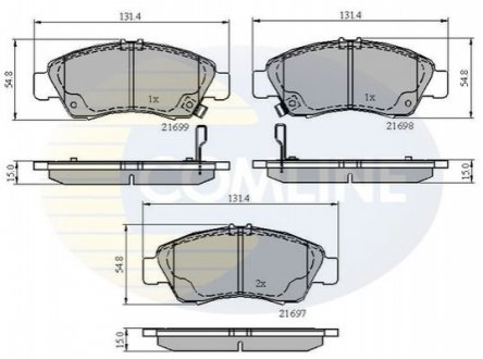 Гальмівні колодки COMLINE CBP3556