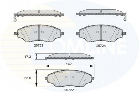 - Тормозные колодки для дисков COMLINE CBP36083