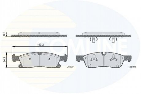 Гальмівні колодки COMLINE CBP36133