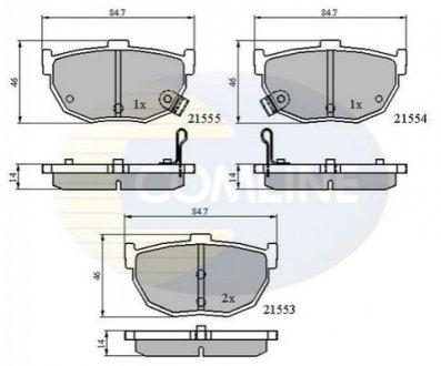 - Тормозные колодки для дисков COMLINE CBP3805