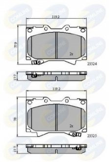 - Тормозные колодки для дисков COMLINE CBP3831