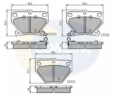 - Тормозные колодки для дисков COMLINE CBP3841