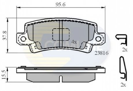 Гальмівні колодки COMLINE CBP3942