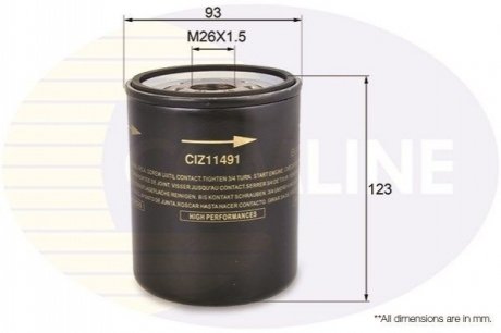 Масляный фильтр COMLINE CIZ11491 (фото 1)
