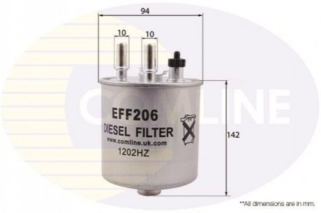 Фильтр топлива (аналог WF8410) COMLINE EFF206