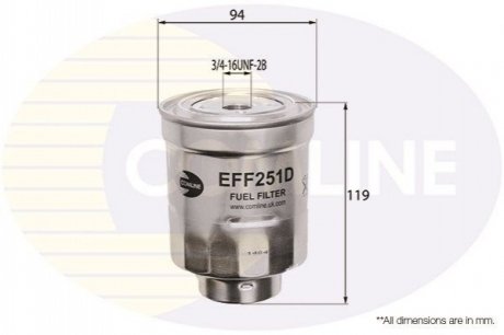 Фільтр палива COMLINE EFF251D (фото 1)