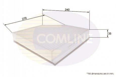 Фільтр повітря (салону) COMLINE EKF106