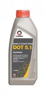 Гальмівна рідина DOT5.1 COMMA DOT51SYNT1L Купити в Україні