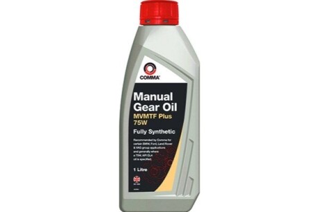 Трансмиссионное масло Manual Gear Oil MVMTF Plus GL-4 75W синтетическое 1 л COMMA FE75W1L (фото 1)