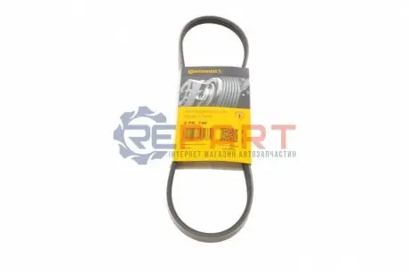 Ремінь генератора Renault Clio/Kangoo 1.2 98- Contitech 3PK740 Купити в Україні