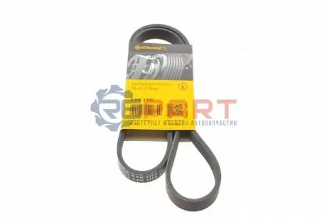 Поліклиновий ремінь ABARTH GRANDE PUNTO, PUNTO, PUNTO EVO ALFA ROMEO GIULIETTA, MITO FIAT 500, 500 C, 500L, 500X, BRAVO II, DOBLO, DOBLO CARGO, FIORINO, GRANDE PUNTO 0.9-2.0D 07.91 Contitech 5PK1150 Купити в Україні