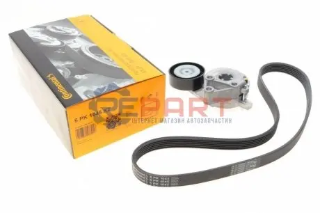 Комплект ременя генератора Audi A3/Seat Leon/Skoda Octavia/VW Caddy/Passat B6 1.6-2.0 03- Contitech 6PK1045K2 Купити в Україні