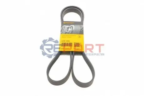 Фото Ремінь генератора Fiat Doblo1.3-1.6 D 10-/Opel Astra F/Corsa B/Vectra B 1.4-1.8/ 94-03 Contitech (6PK1530) зображення 1