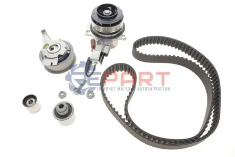 Фото Комплект ГРМ + помпа Audi A3/A4/A5/A6/Q3/VW Caddy/T6 2.0TDI 15-/Golf VII 1.6TDI/2.0TDI 12- (25x145z) Contitech (CT1168WP3) зображення 1