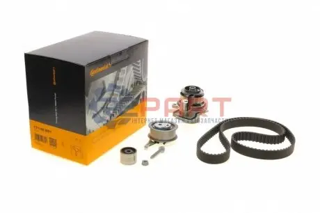 Комплект ГРМ (ремінь + ролик + водяний насос) AUDI A1 SEAT IBIZA IV, IBIZA IV SC, IBIZA IV ST, TOLEDO IV SKODA FABIA III, RAPID VW POLO V 1.4D 02.14-12.22 Contitech CT1168WP7 Купити в Україні