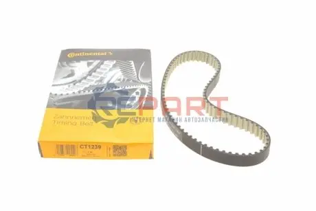 Ремінь ГРМ CITROEN C5 III, C6 JAGUAR XF I, XF SPORTBRAKE, XJ LAND ROVER DISCOVERY IV, RANGE ROVER IV, RANGE ROVER SPORT I, RANGE ROVER SPORT II PEUGEOT 407 3.0D/3.0DH 03.09 Contitech CT1239