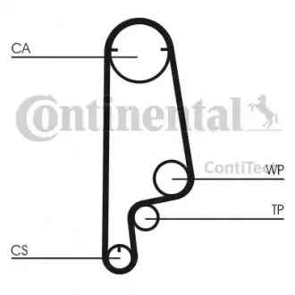 Ремінь ГРМ ACURA INTEGRA HONDA CIVIC III, CRX I, INTEGRA ROVER 200 I 1.2/1.3/1.5 10.83-12.90 Contitech CT546