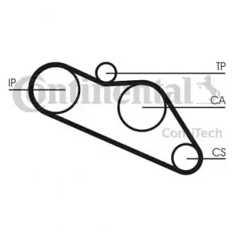 Ремінь ГРМ ISUZU CAMPO, KB, TROOPER I OPEL CAMPO 2.2D 01.83-08.92 Contitech CT612