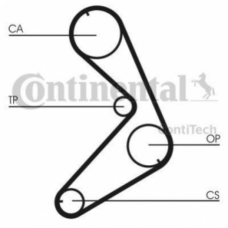 ПАС ПРИВОДНЫЙ 118z FIAT 1,5 Contitech CT676 (фото 1)